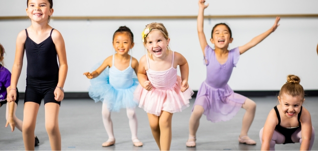 Little children dancing